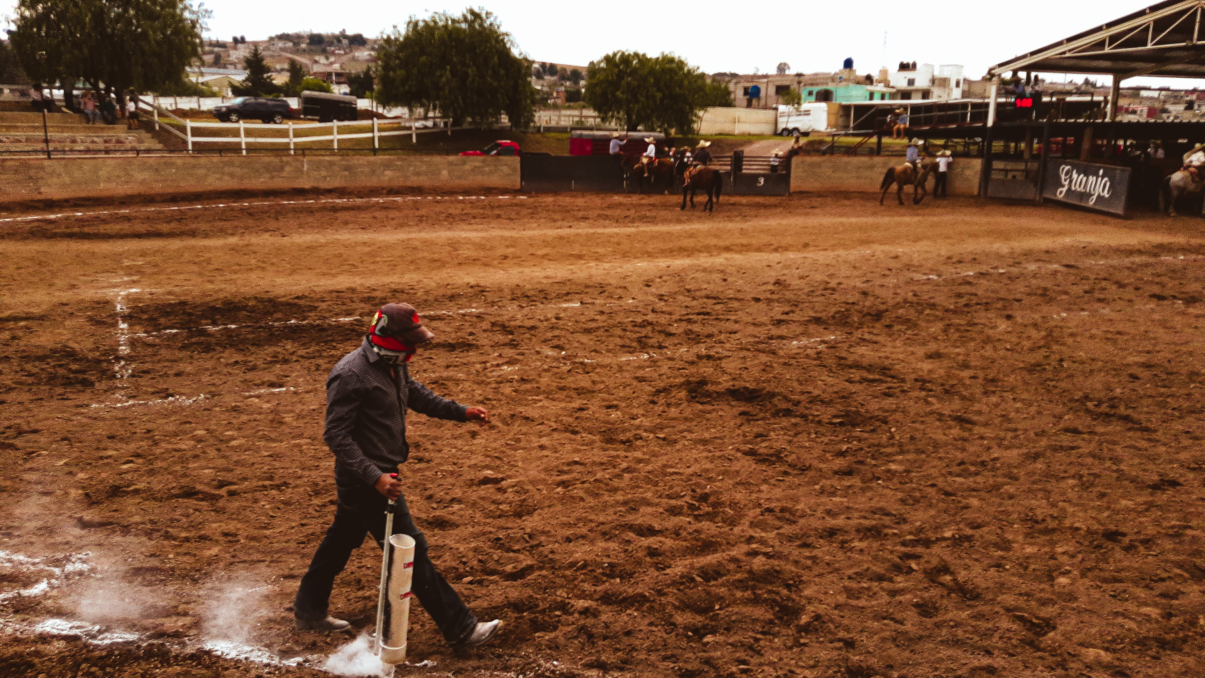 Charreria riders performing in Mexico