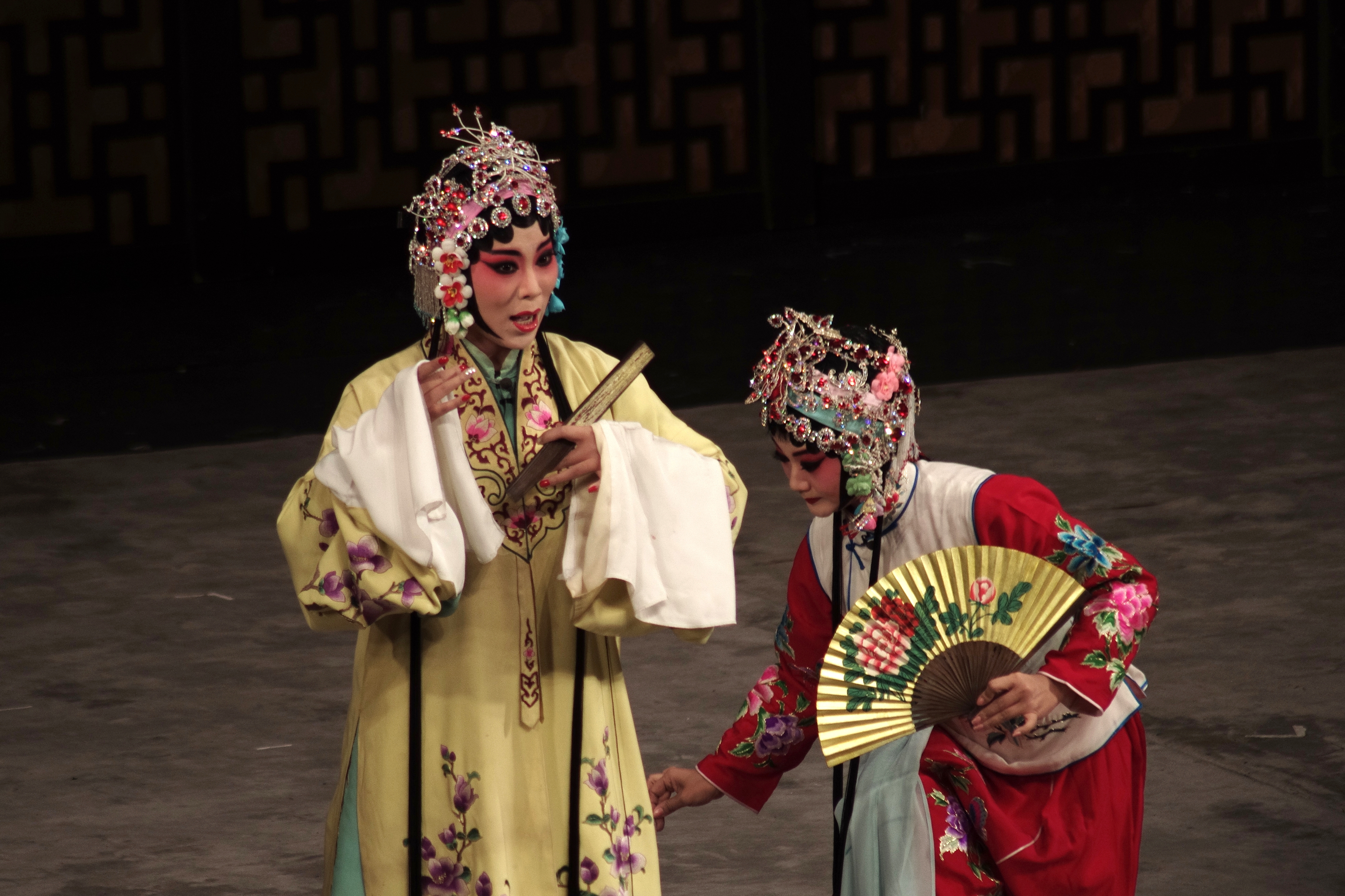 Peking opera performer in traditional costume