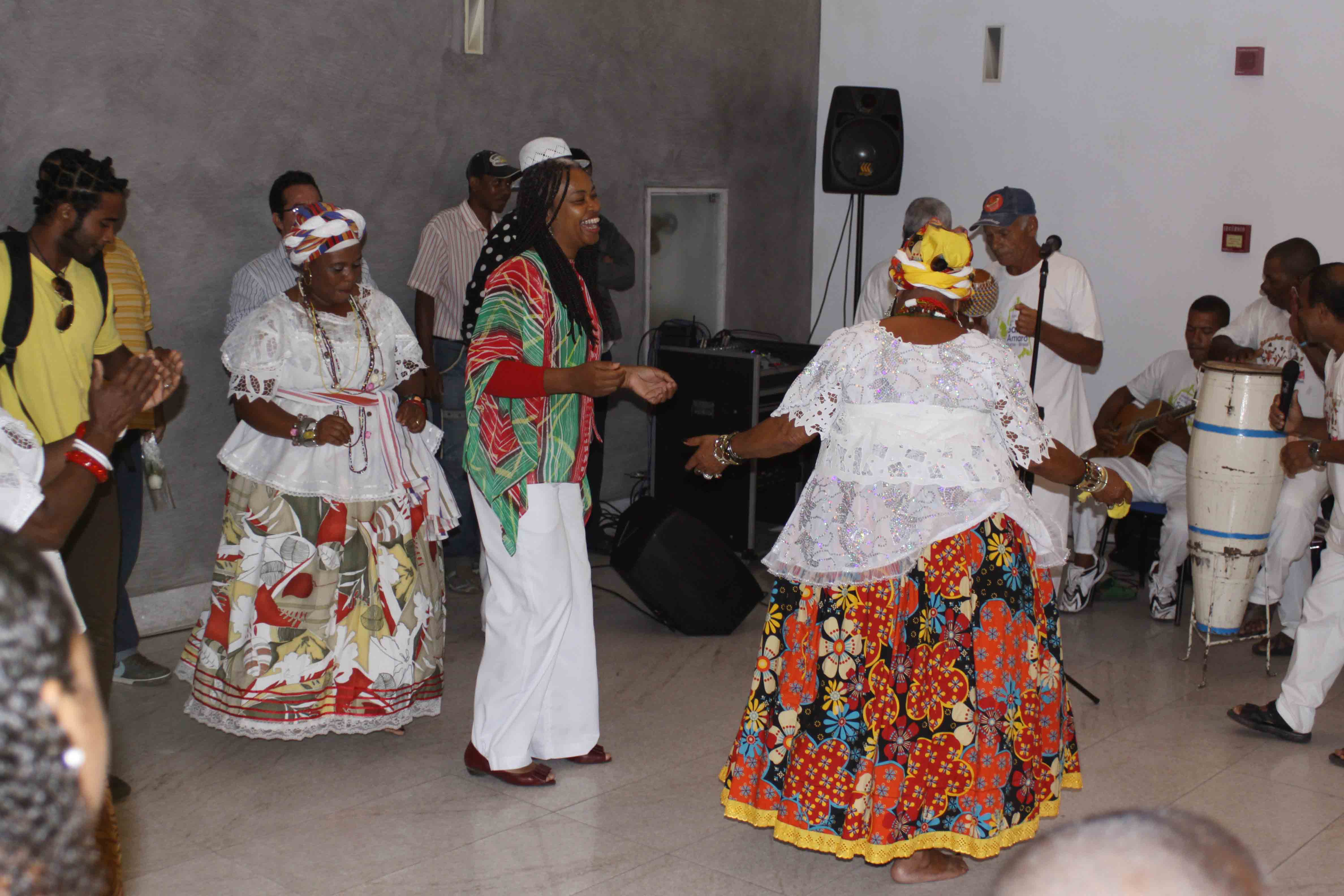 Samba de Roda musicians and dancers in Brazil